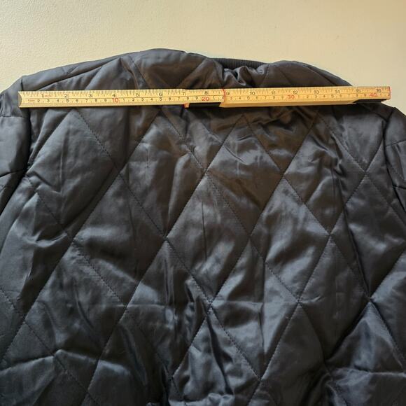 Eilly Bazar Quilted Bomber Jacket Women's S Black Zip Up NWOT - Picture 10 of 16